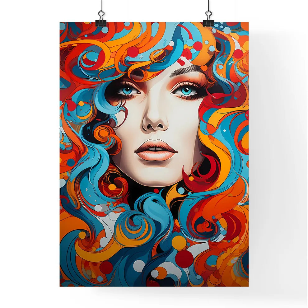 Styling - A Woman With Colorful Hai Poster