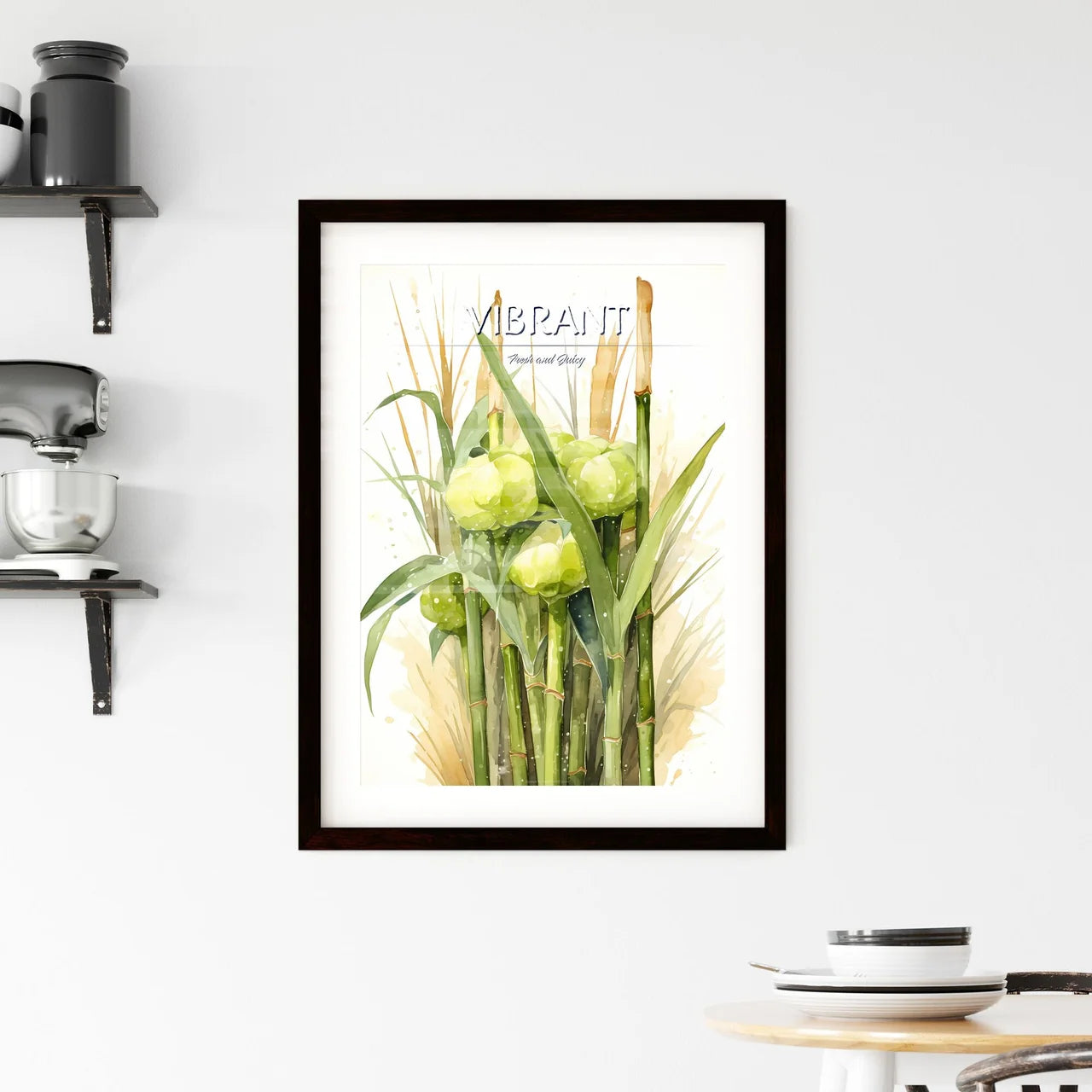 Sugar Cane - A Watercolor Painting Of Framed Print