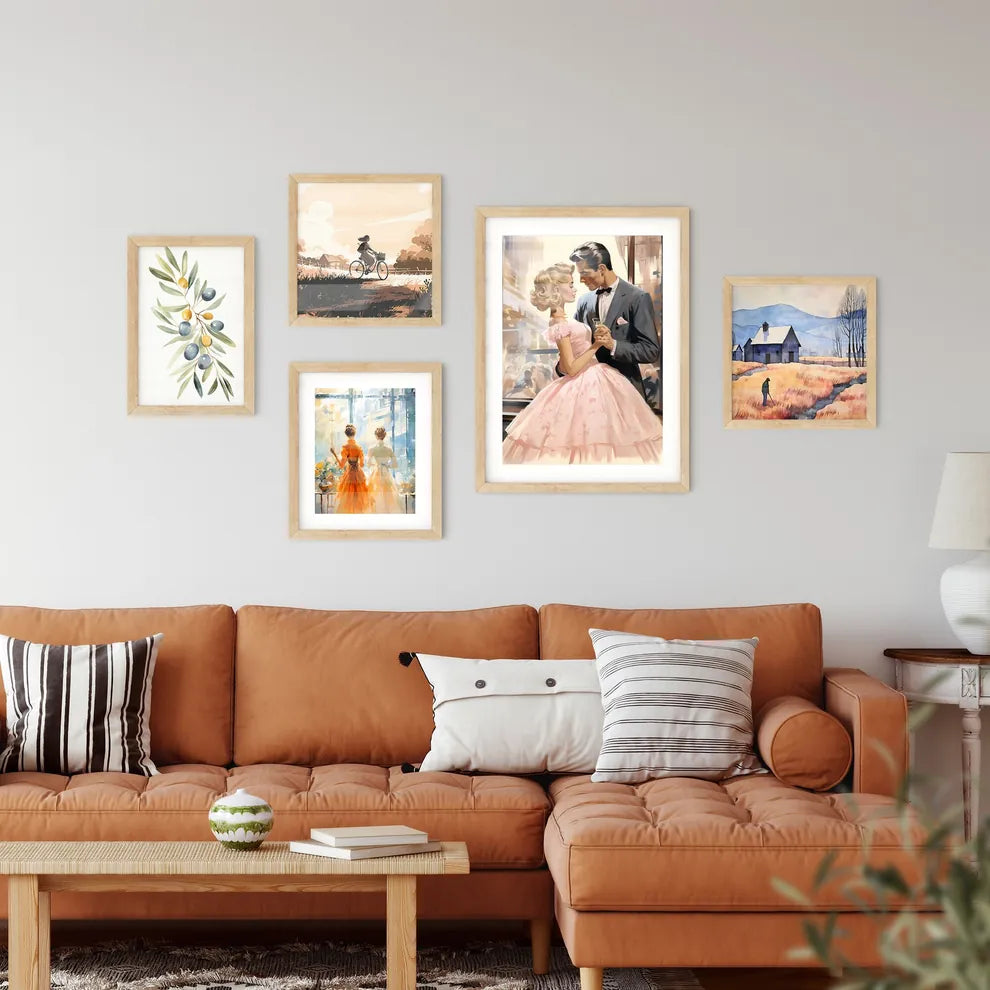 The Application - A Man And Woman In A Dres Framed Print