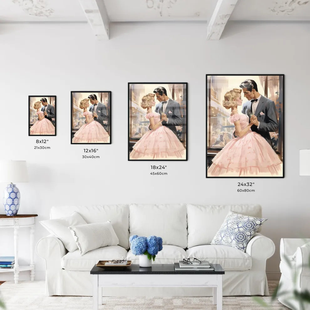 The Application - A Man And Woman In A Dres Wall Art