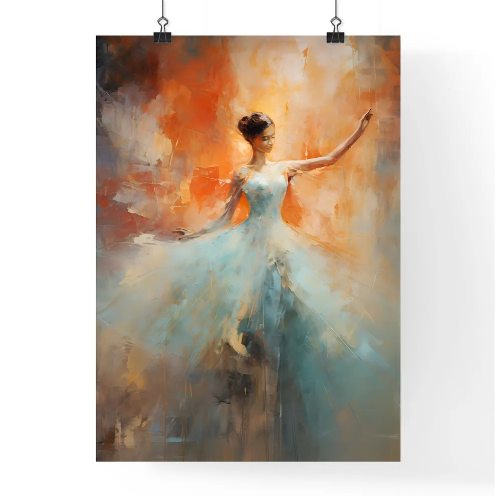 The Ballerina - A Painting Of A Woman In A W Poster