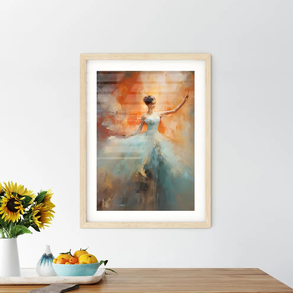 The Ballerina - A Painting Of A Woman In A W - Kitchen Hangings