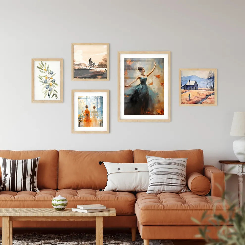 The Ballerina - A Painting Of A Woman In A B Framed Print