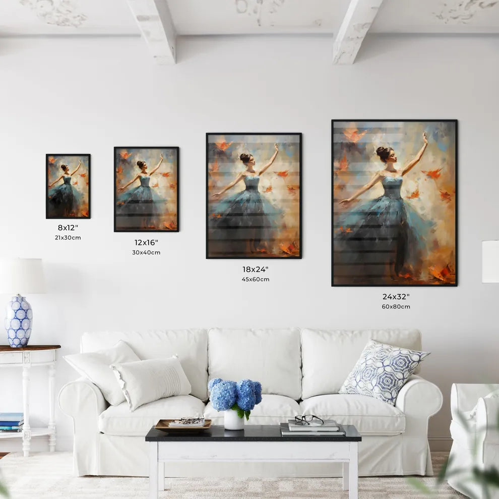 The Ballerina - A Painting Of A Woman In A B Wall Art