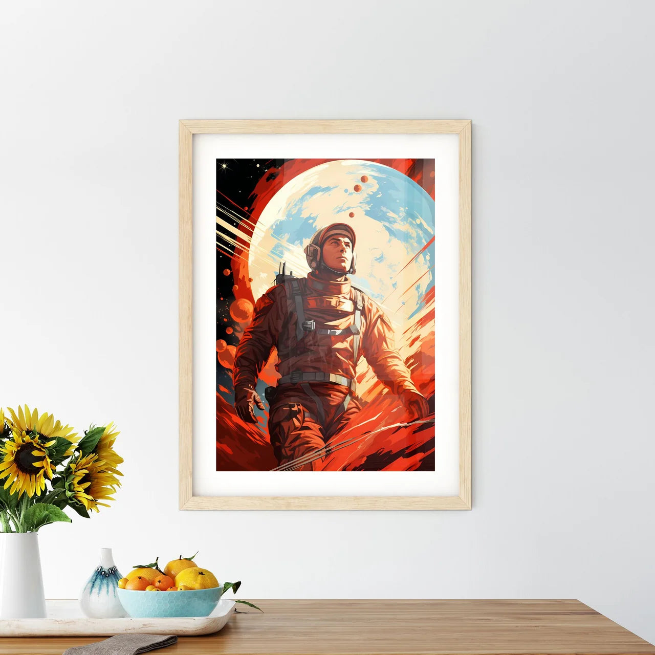 The Explorer - A Man In A Space Sui - Kitchen Hangings