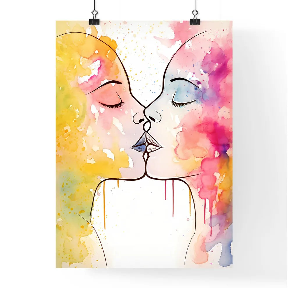 The Kiss 2 - A Couple Of Women Kissin Poster