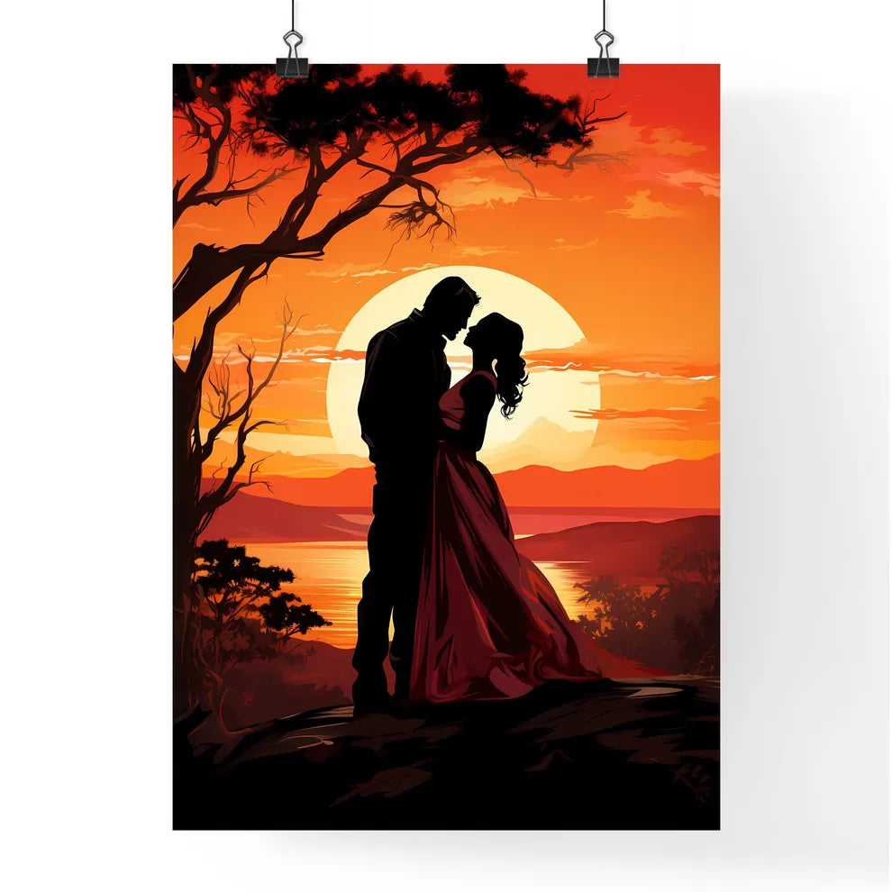 The Offer - A Man And Woman Kissing Under A  Poster