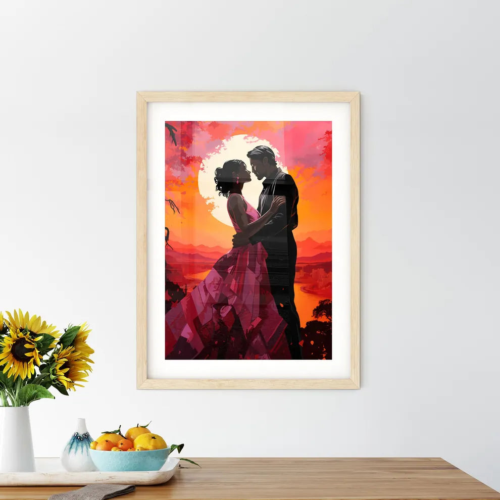 The Offer - A Man And Woman Kissing In Front - Kitchen Hangings