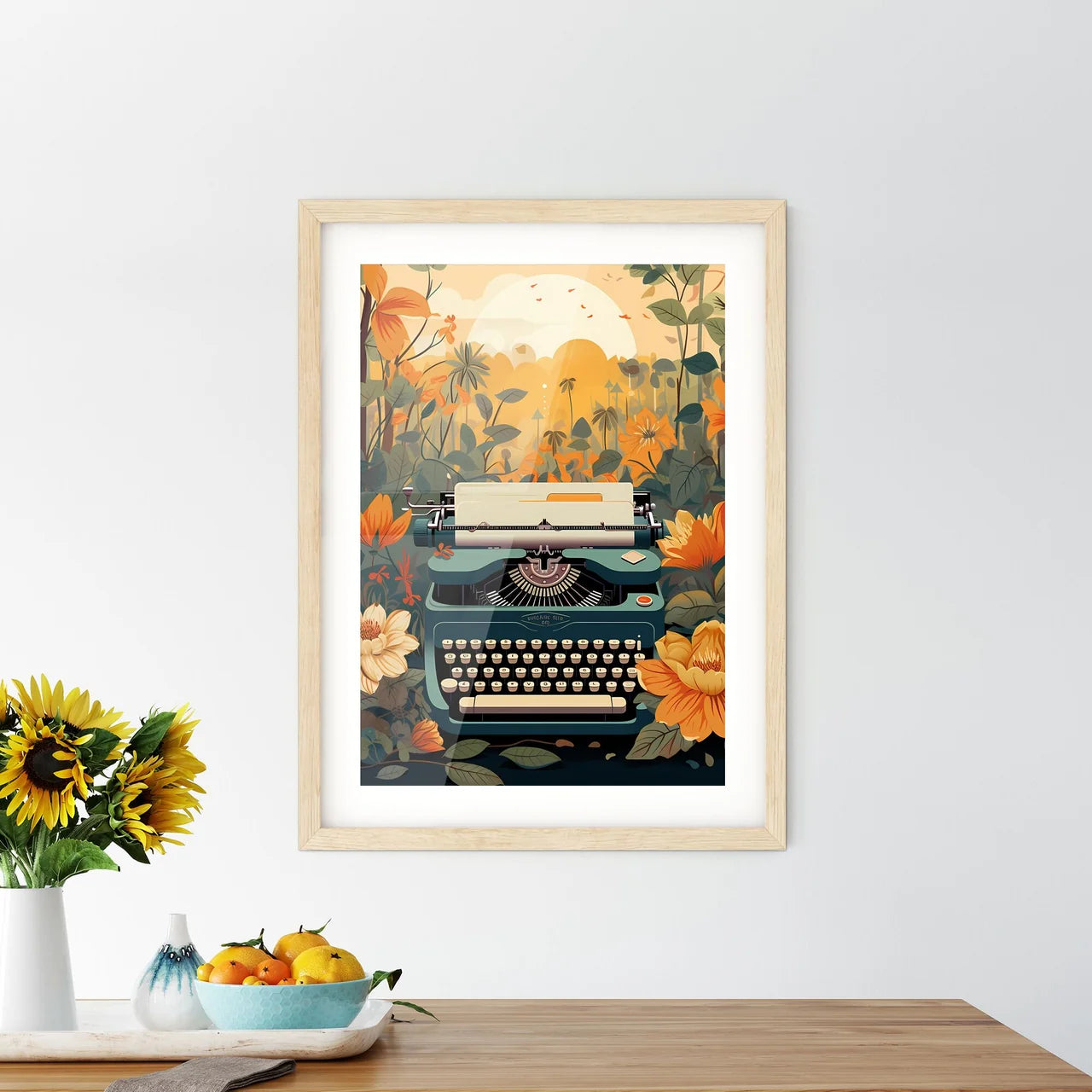 The Place Of Inspiration - A Typewriter Surr - Kitchen Hangings