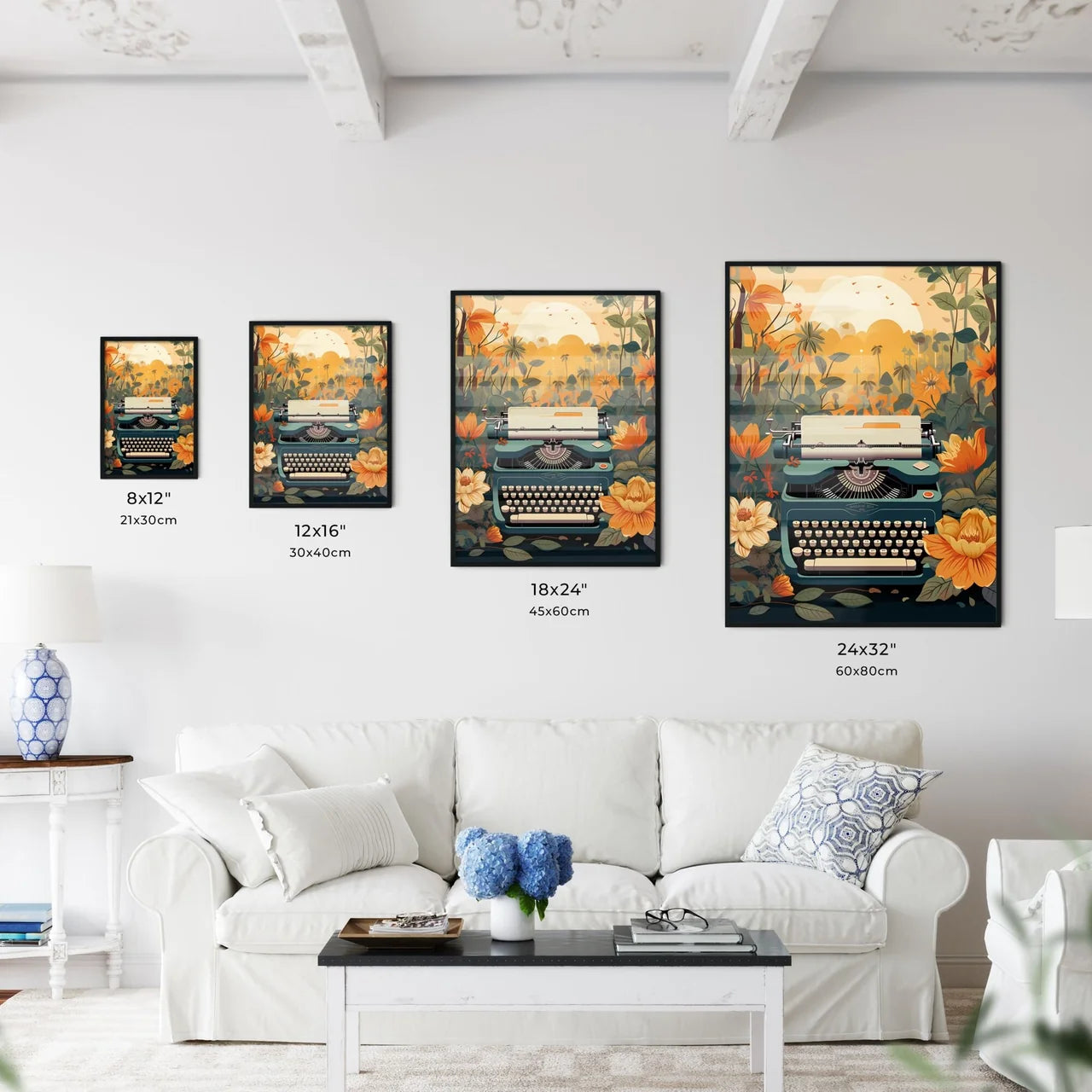 The Place Of Inspiration - A Typewriter Surr Wall Art