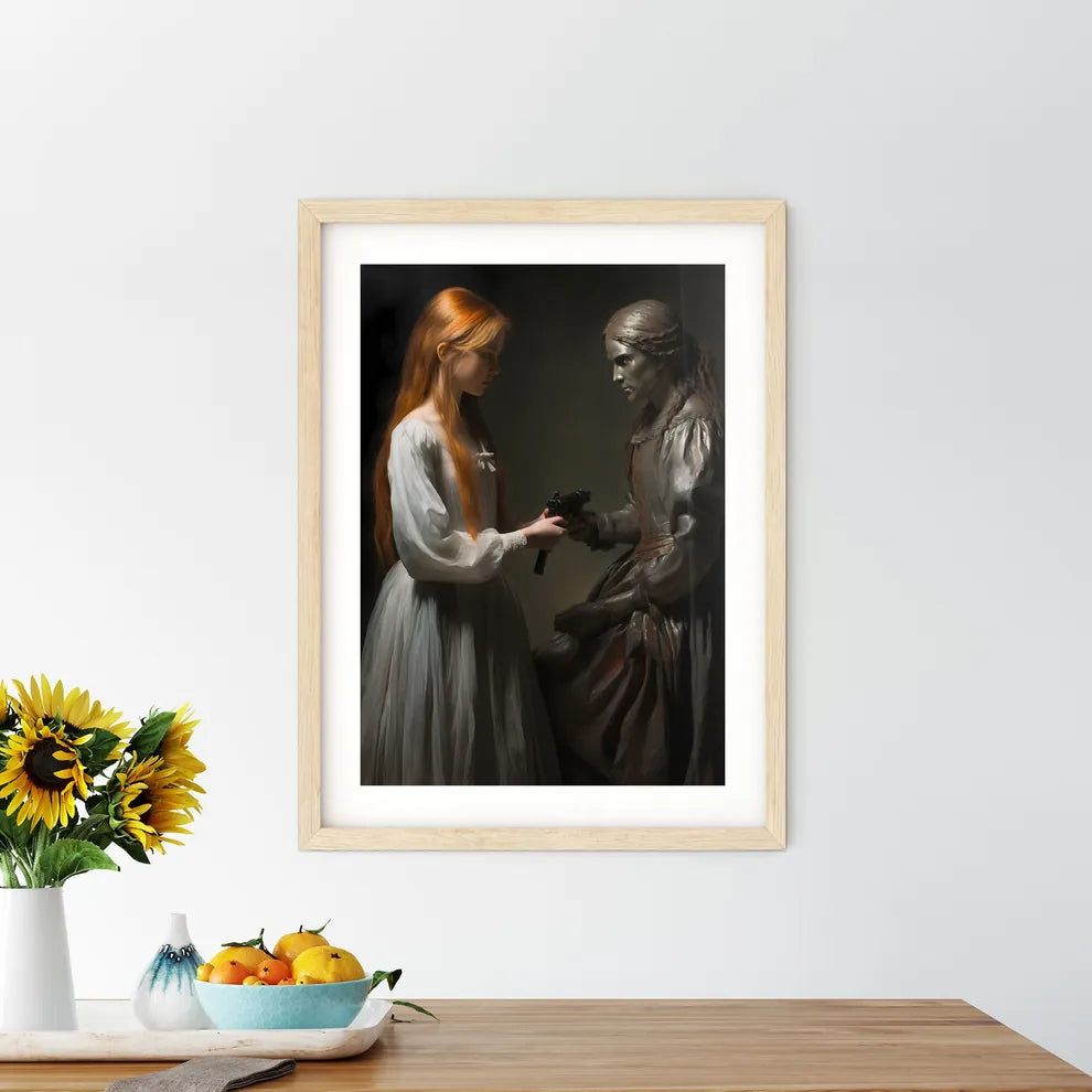 The Revolution - A Woman Holding A Gun Next  - Kitchen Hangings