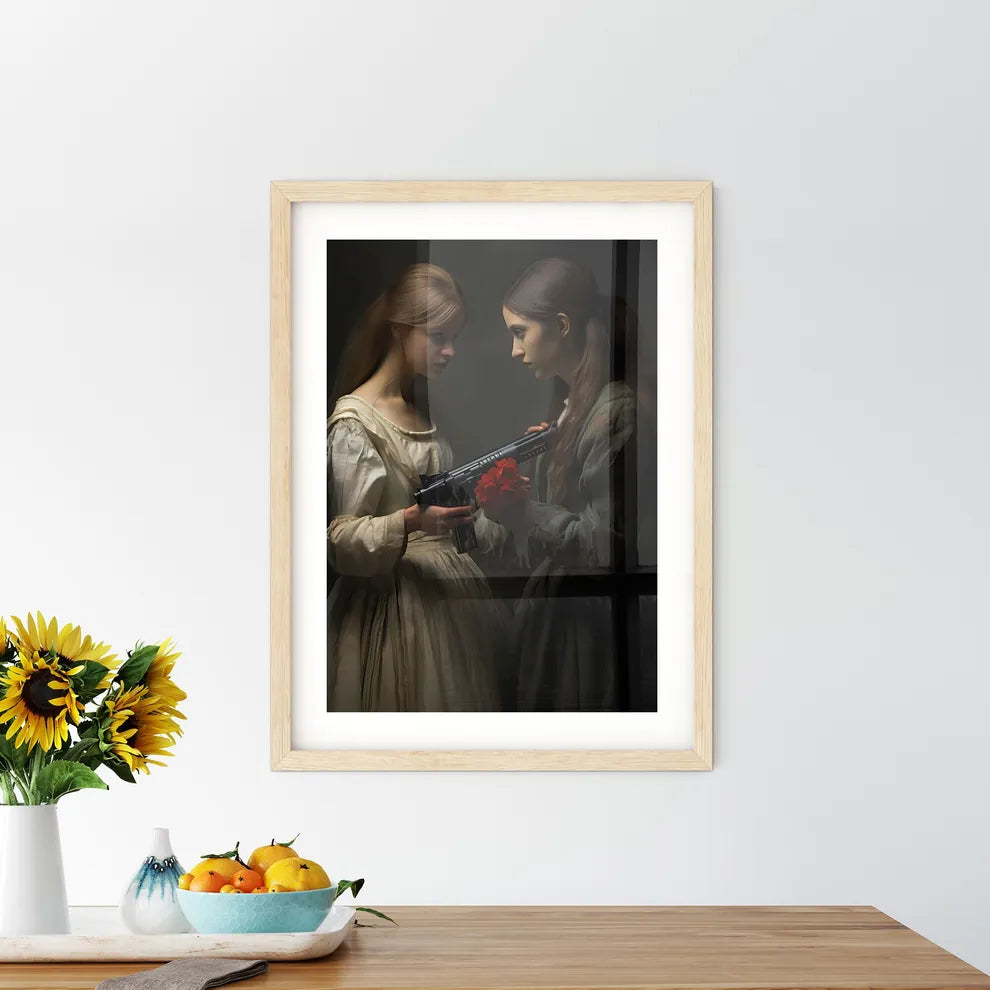 The Revolution - A Woman Holding A Gun And A - Kitchen Hangings