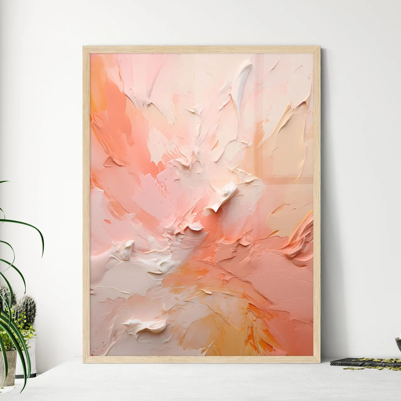 The Sun Three - A Close Up Of A Paintin - Framed Art Print