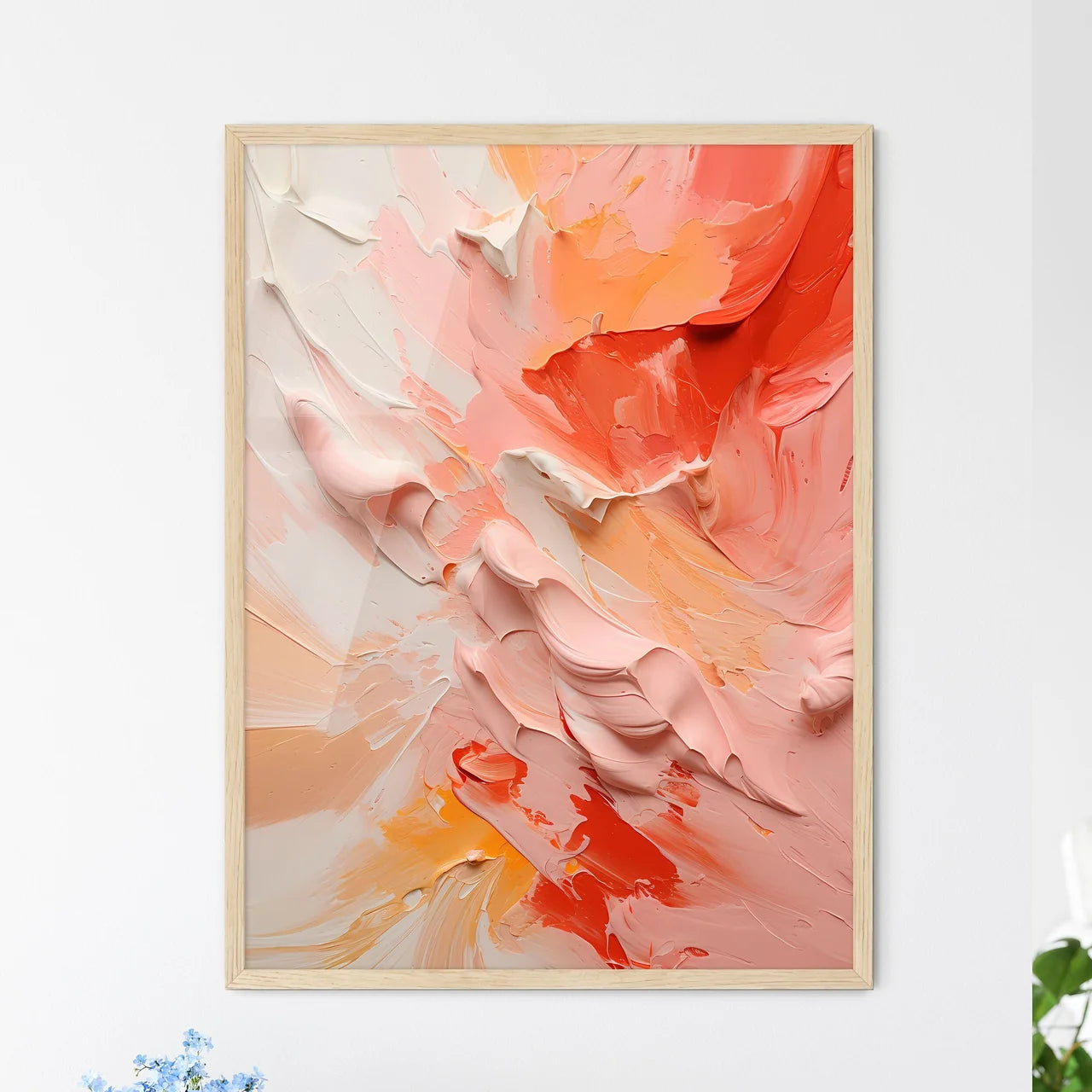 The Sun Two - A Close Up Of A Paintin - Framed Art Print