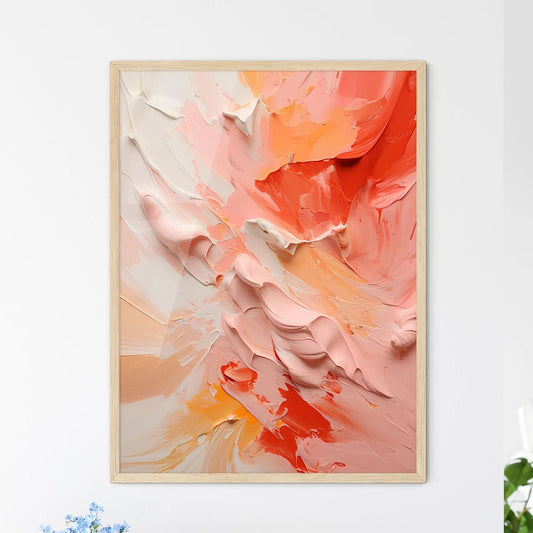 The Sun Two - A Close Up Of A Paintin - Framed Art Print