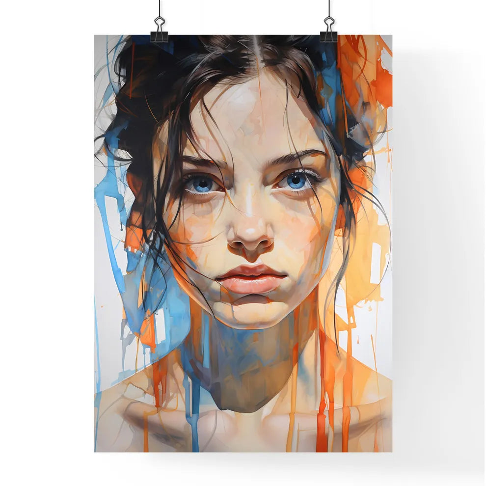 The Youth - A Woman's Face With Blue Eyes An Poster