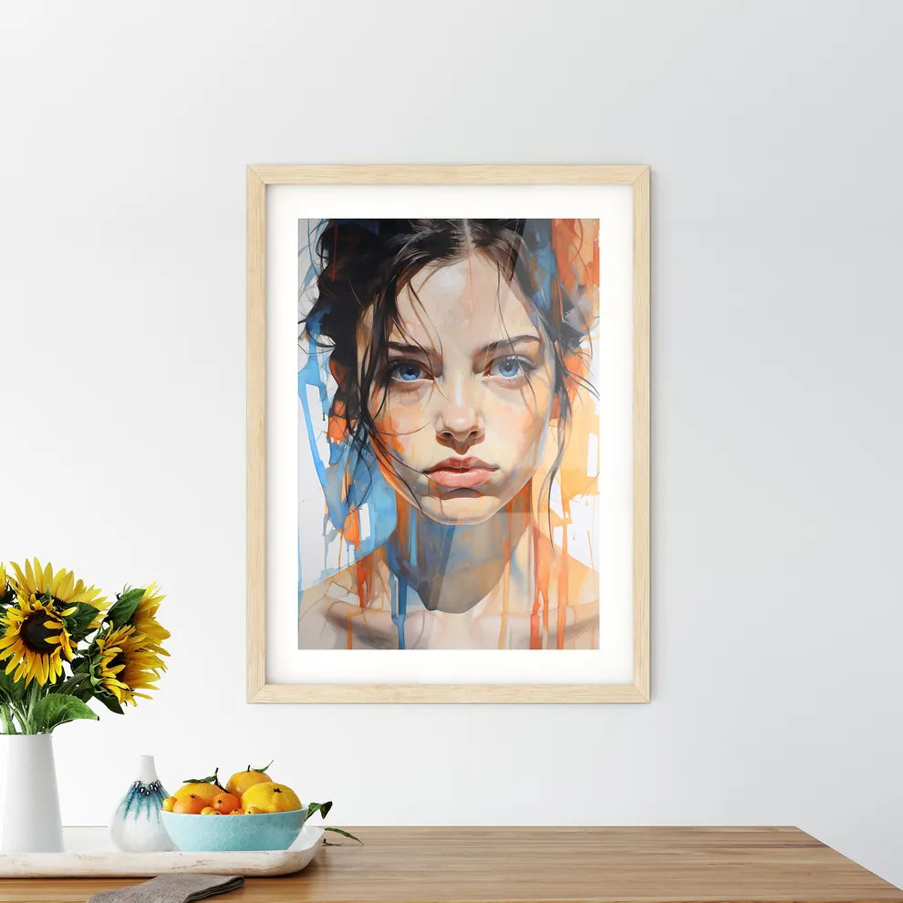 The Youth - A Woman's Face With Blue Eyes An - Kitchen Hangings