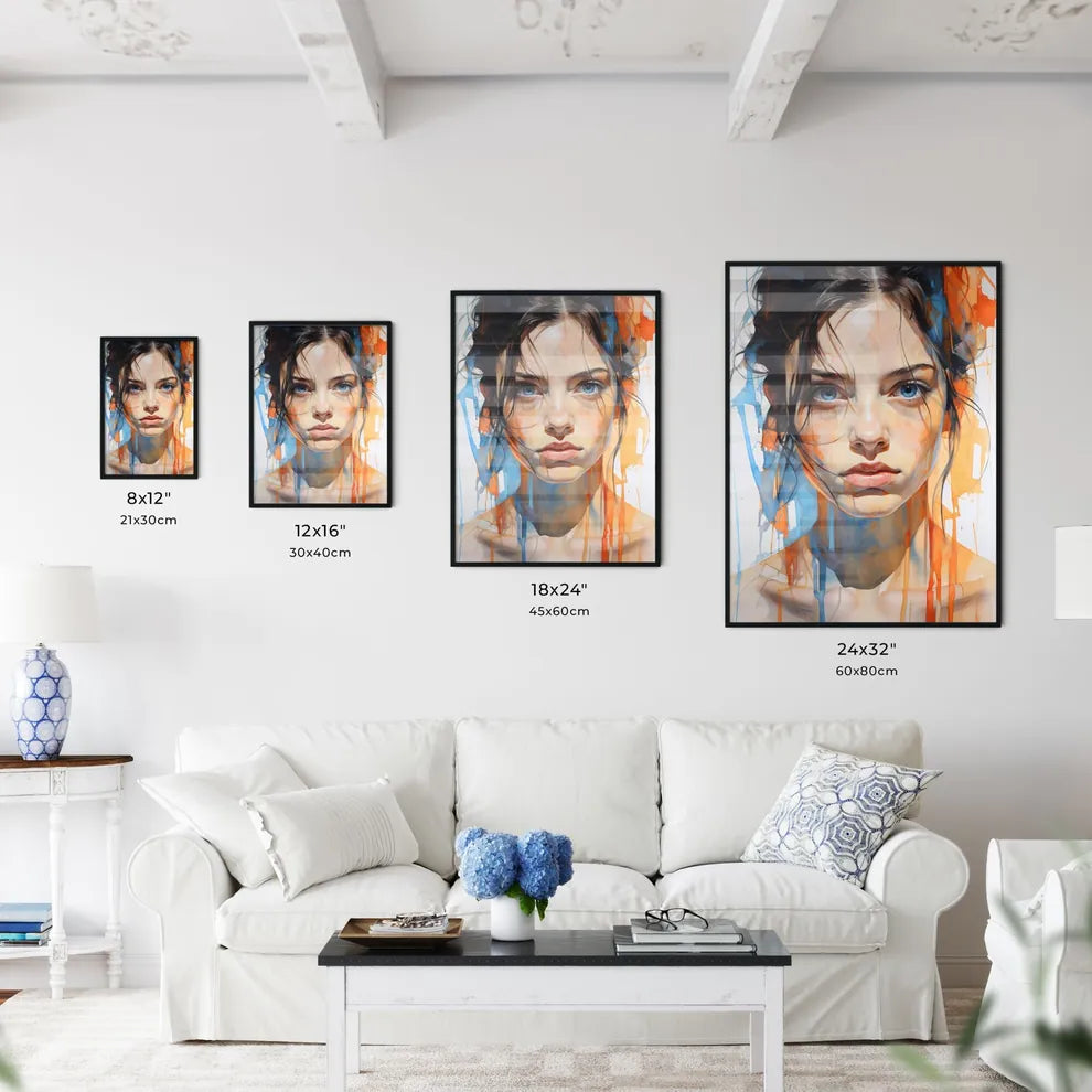 The Youth - A Woman's Face With Blue Eyes An Wall Art
