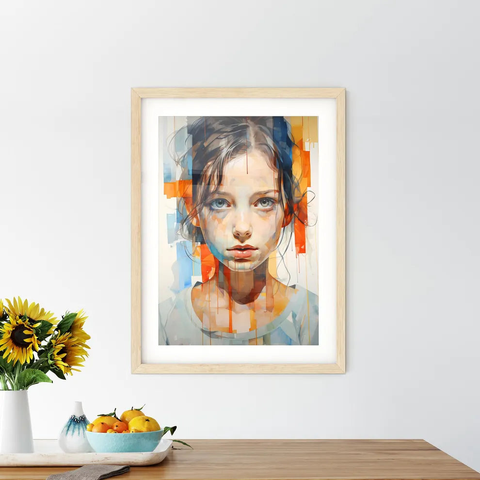 The Youth - A Woman With Blue Eyes And Brown - Kitchen Hangings