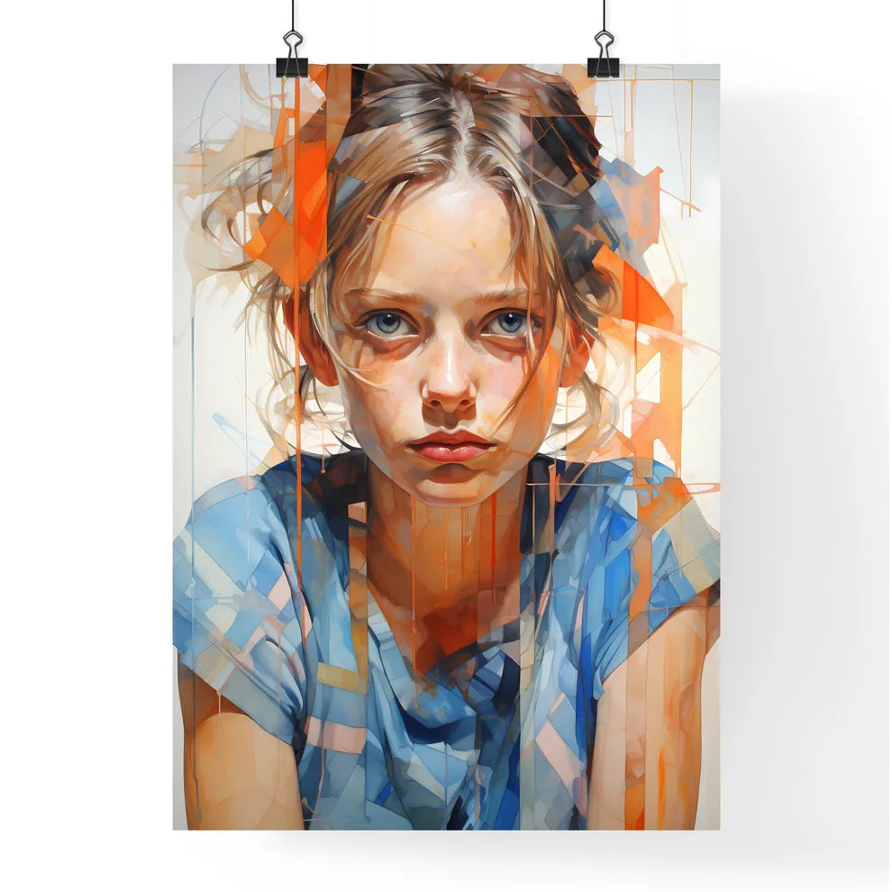 The Youth - A Girl With Blue Shir Poster