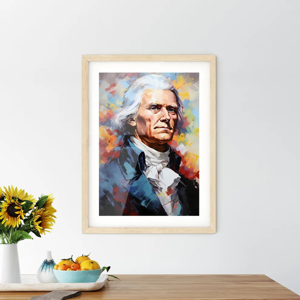 Thomas Jefferson - A Painting Of A Ma - Kitchen Hangings
