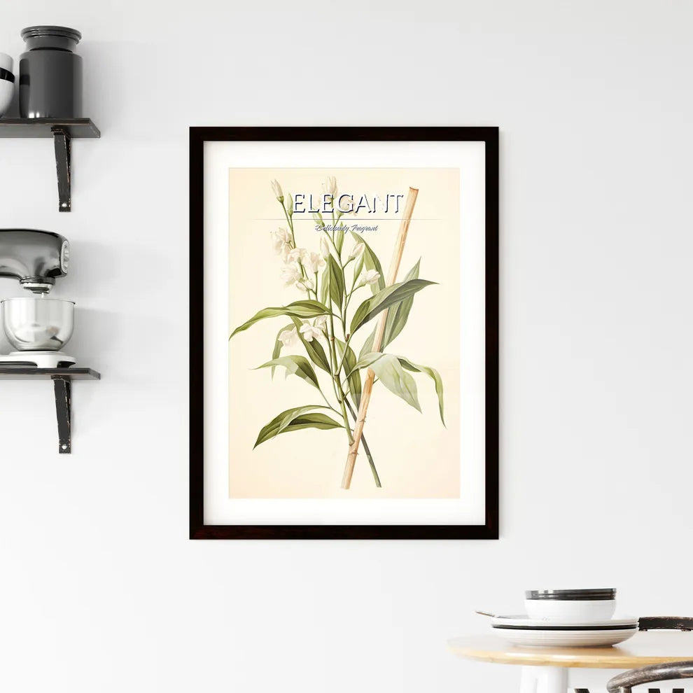 Vanilla - A Plant With White Flowe Framed Print