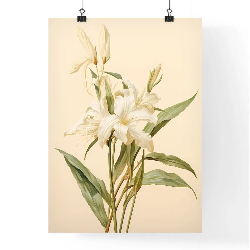 Vanilla - A Close Up Of A Flowe Poster