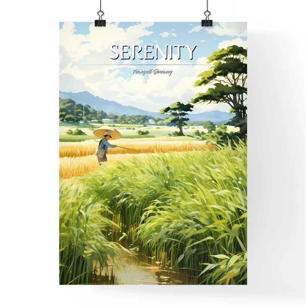 Vietnam - A Person In A Field With Poster