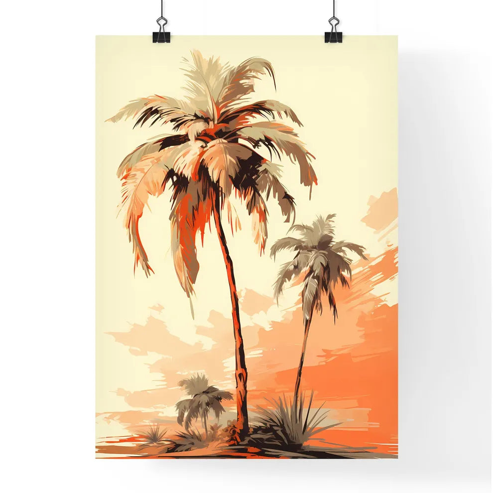 Vintage - A Group Of Palm Tree Poster