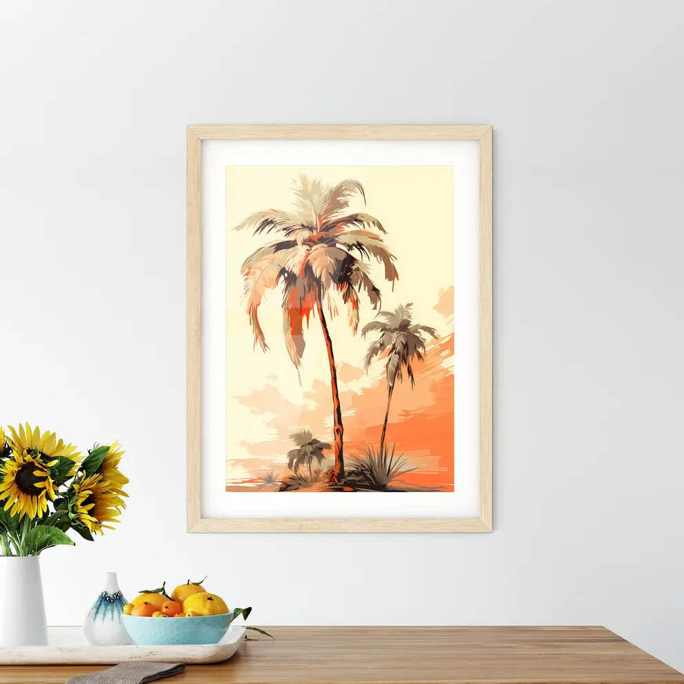 Vintage - A Group Of Palm Tree - Kitchen Hangings
