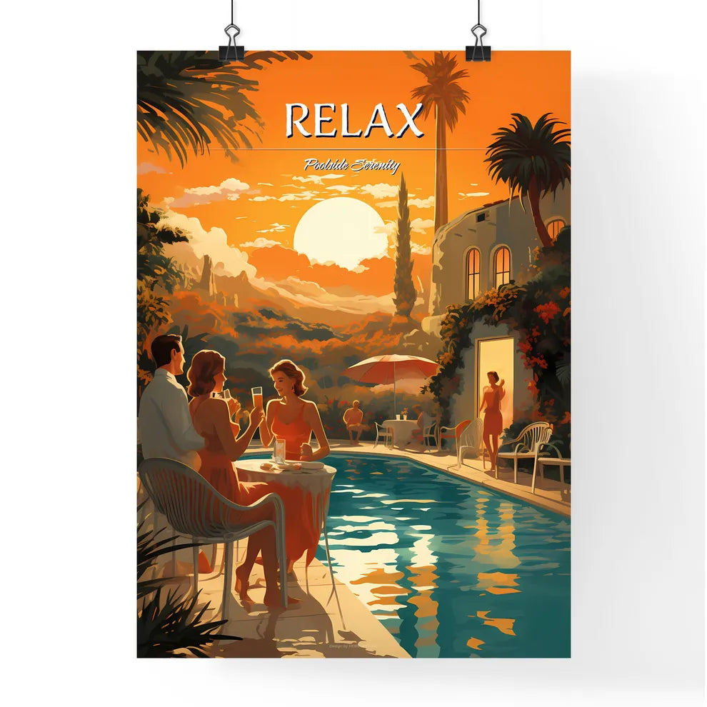 Vintage Vacation - A Group Of People Sittin Poster