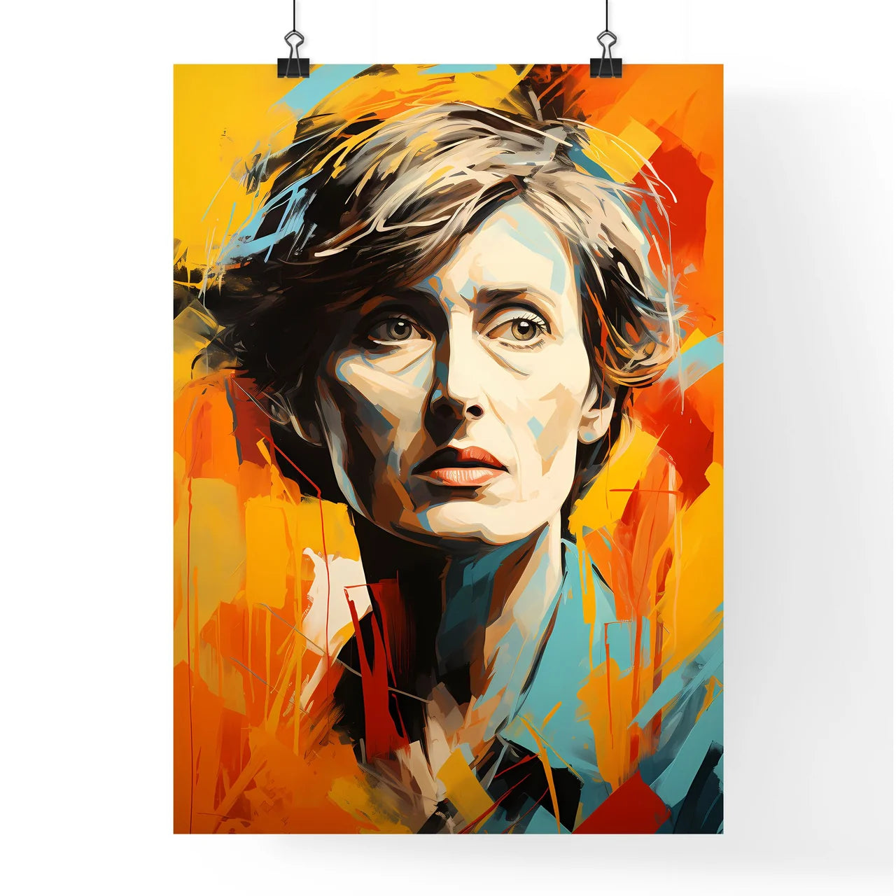 Virginia Woolf - A Painting Of A Woma Poster