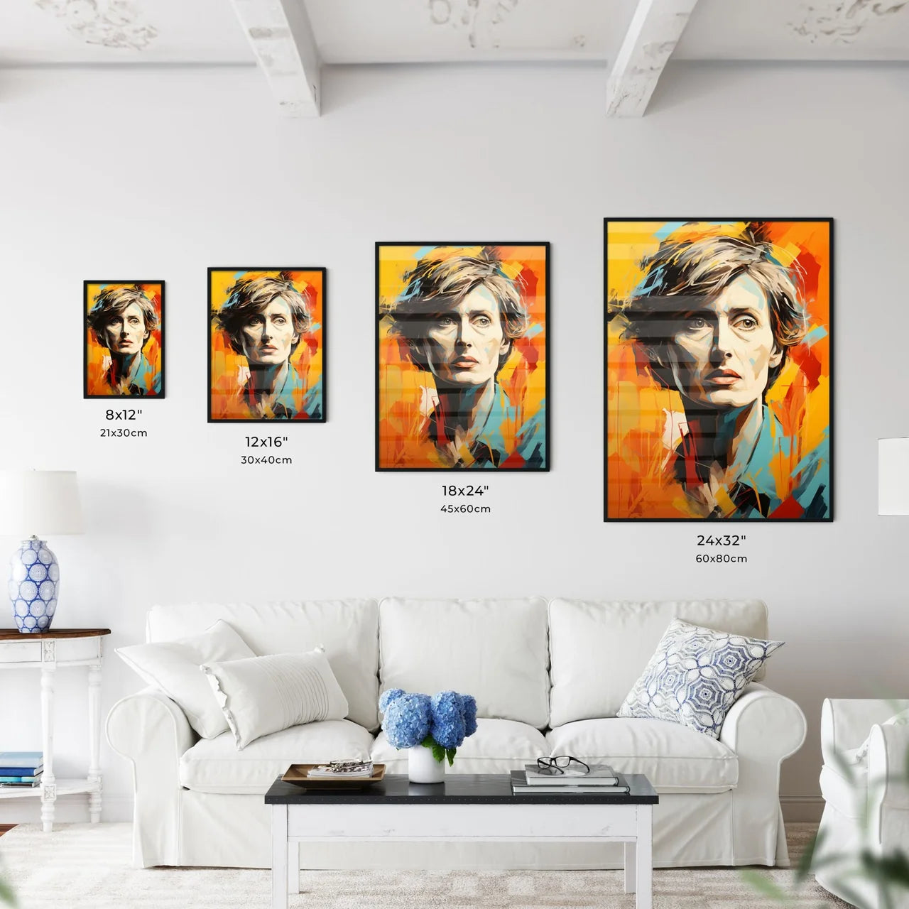 Virginia Woolf - A Painting Of A Woma Wall Art
