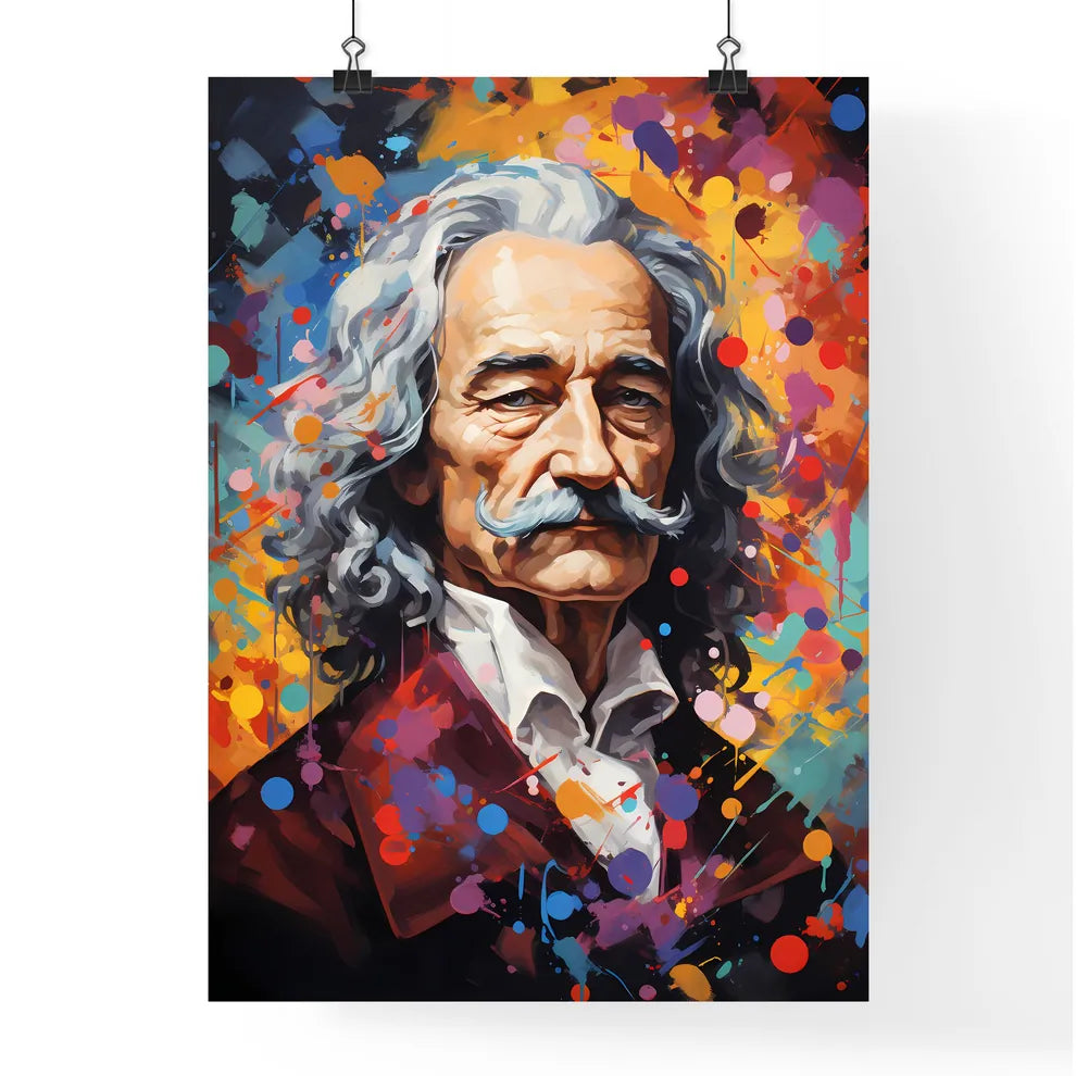 Voltaire - A Painting Of A Man With A Mustac Poster