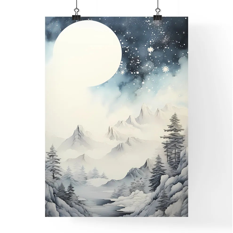 Winter - A Landscape With Snow And Tree Poster