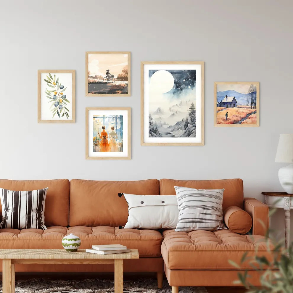 Winter - A Landscape With Snow And Tree Framed Print