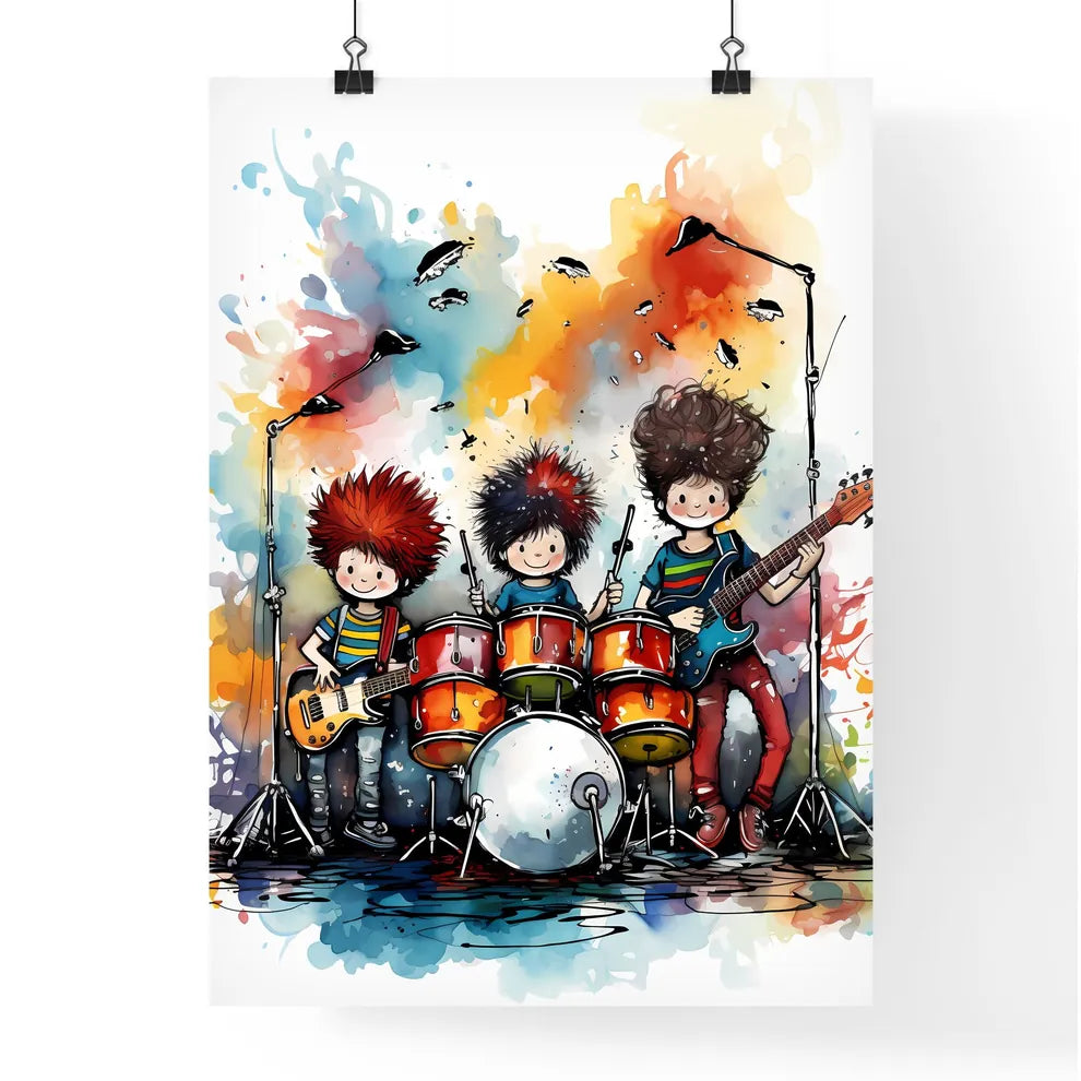 Youth Band - A Group Of Kids Playing Instrum Poster