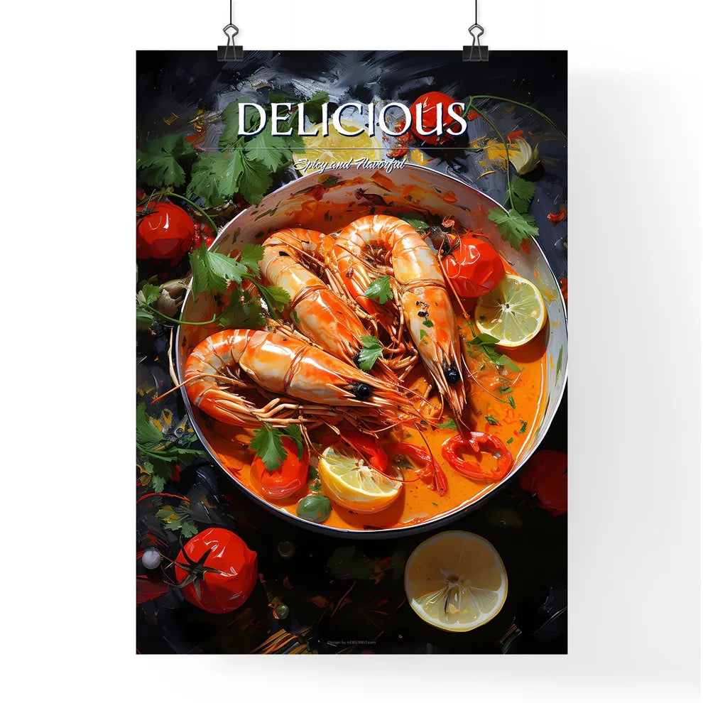 A Malaysian Traditional Curry Prawn  Poster