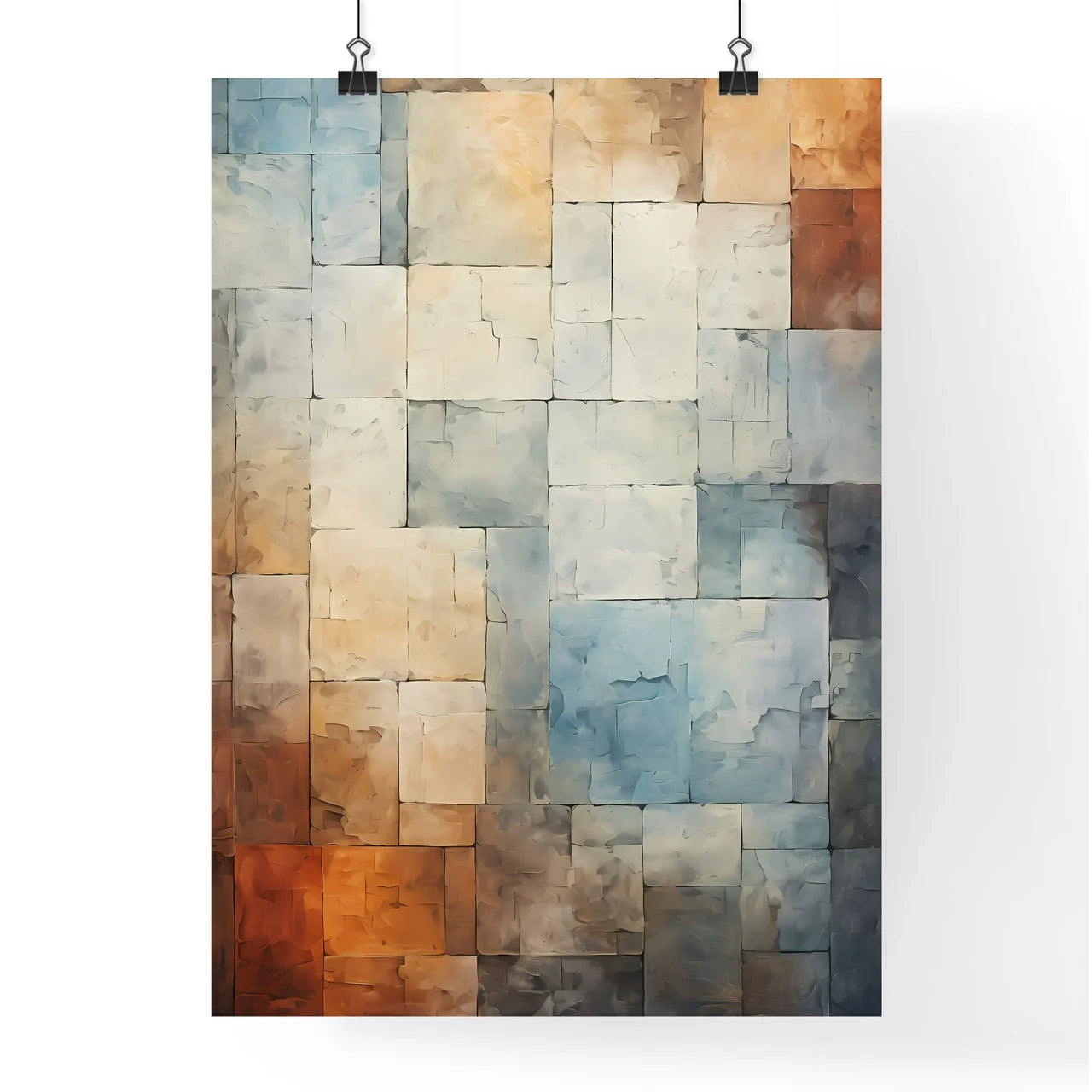 Aged Masonry Texture Wall Grunge Old Archite Poster