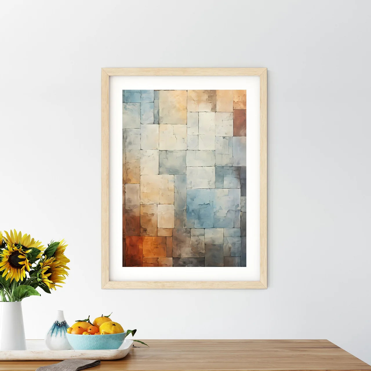 Aged Masonry Texture Wall Grunge Old Archite Framed Print