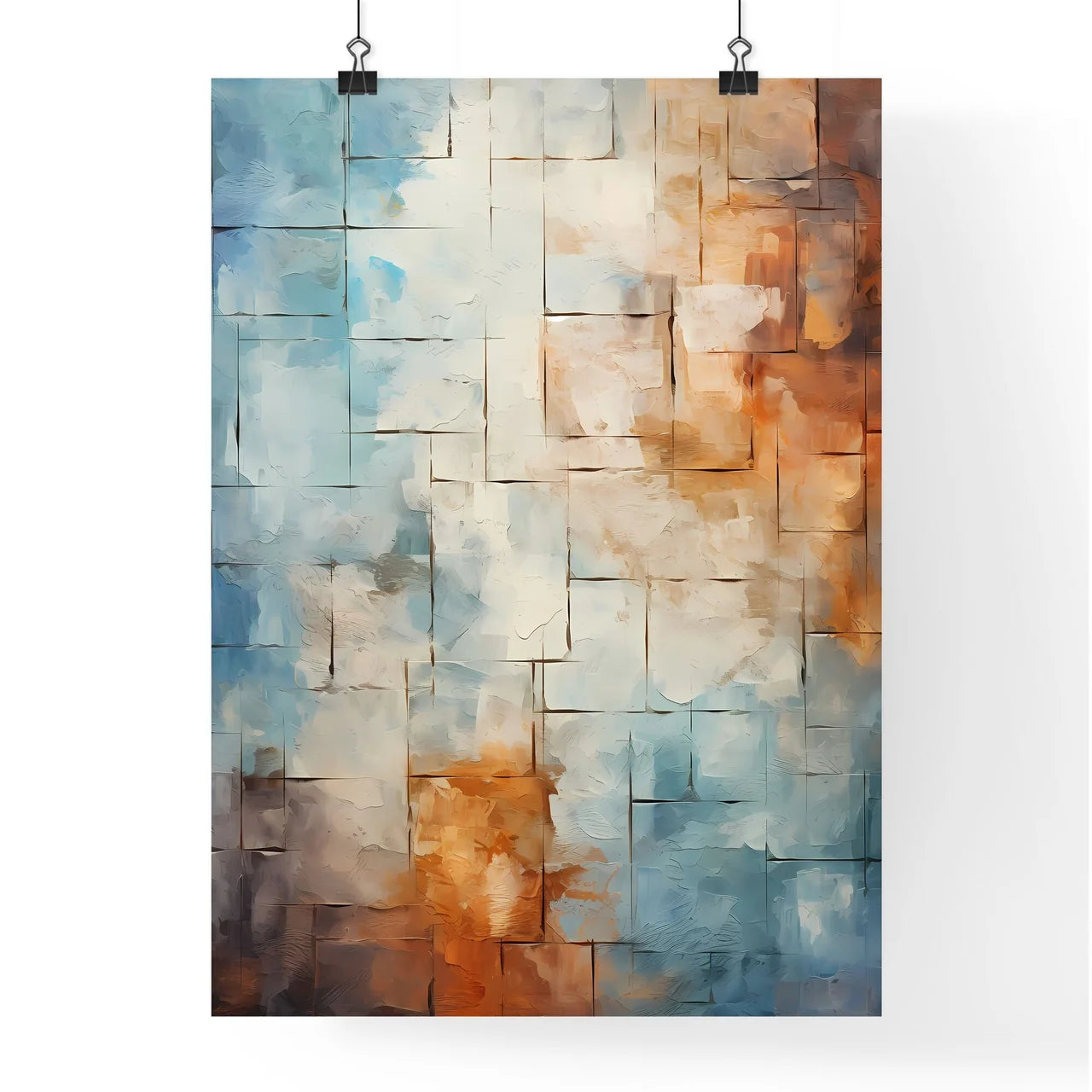 Aged Masonry Texture Wall Grunge Old Archite Poster