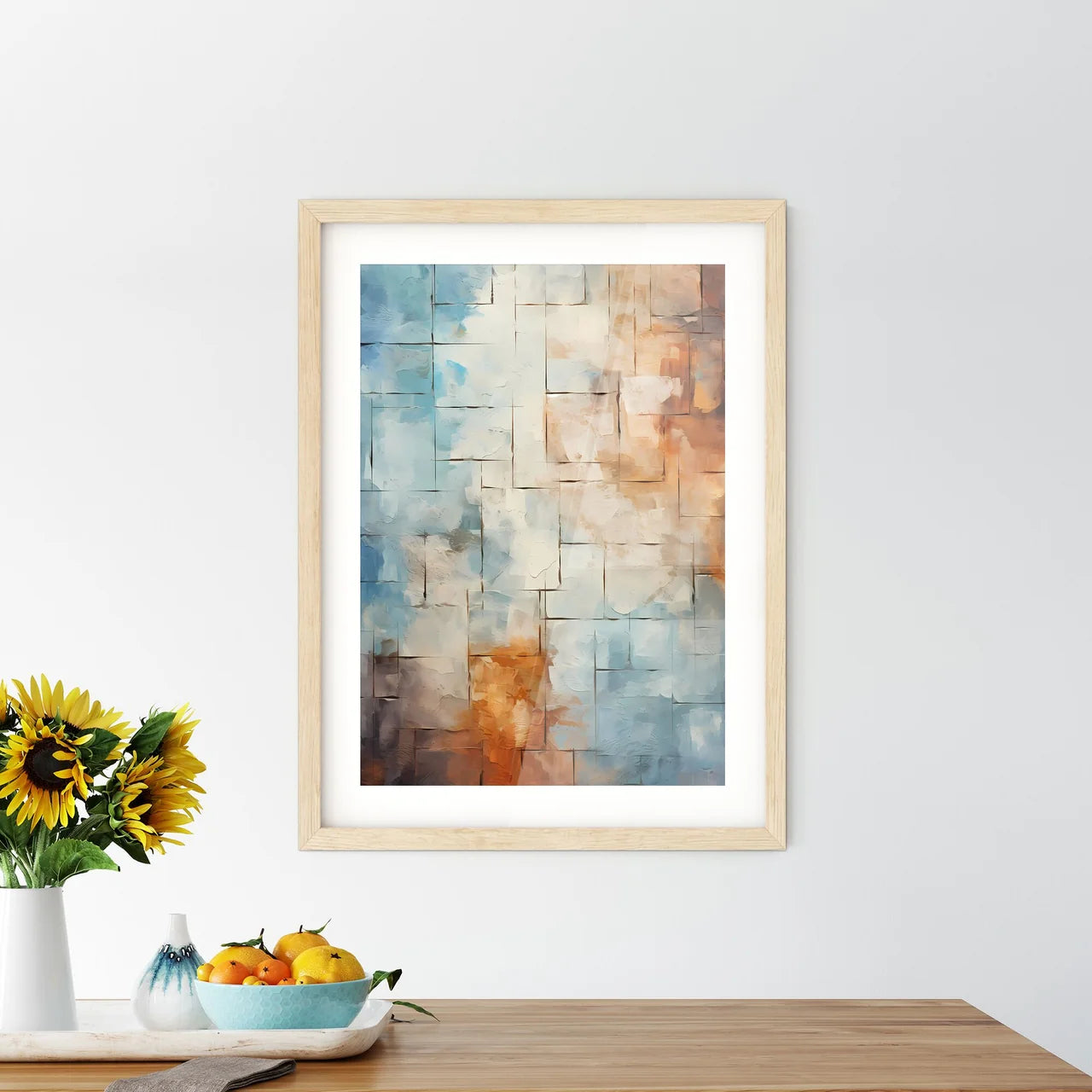 Aged Masonry Texture Wall Grunge Old Archite Framed Print