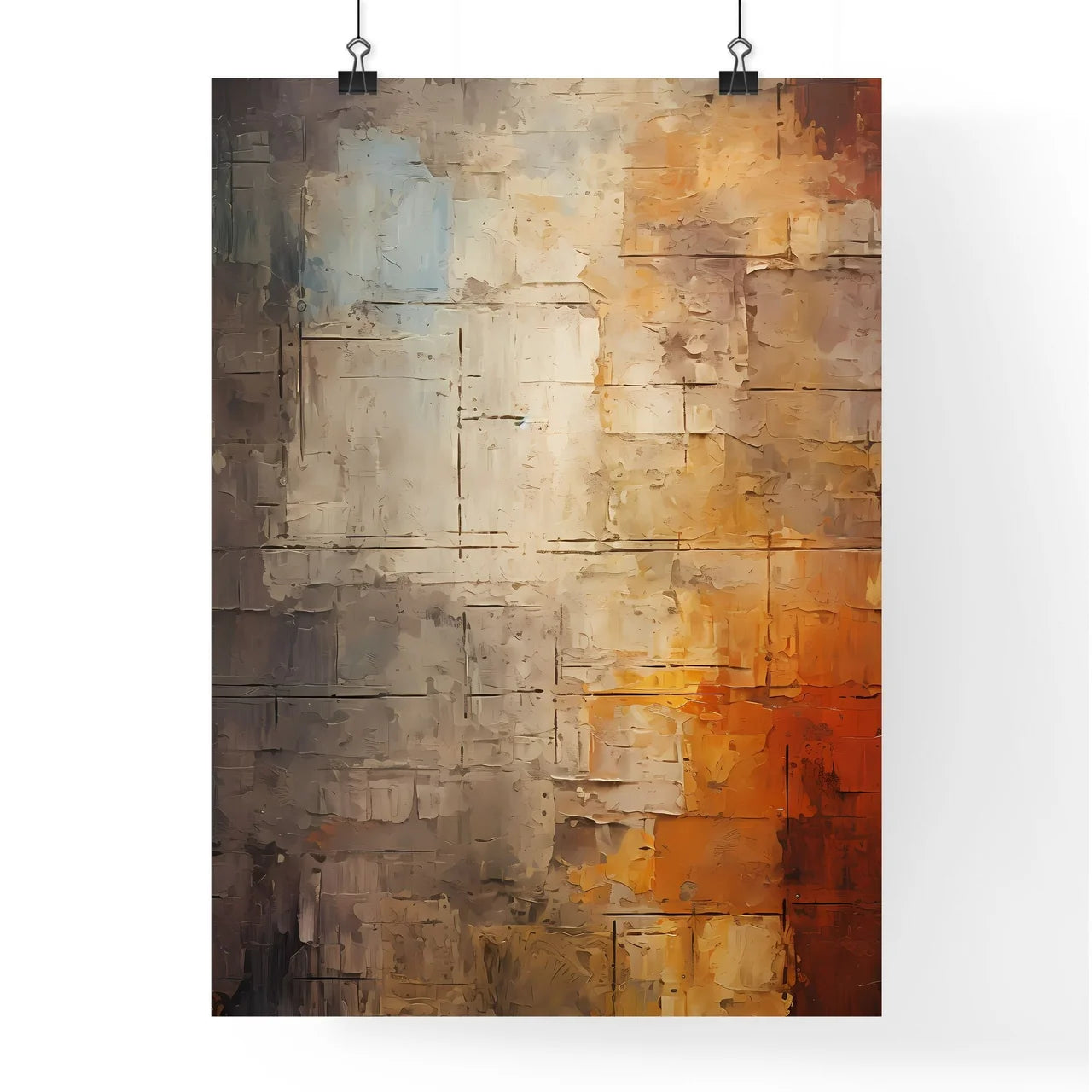 Aged Masonry Texture Wall Grunge Old Archite Poster