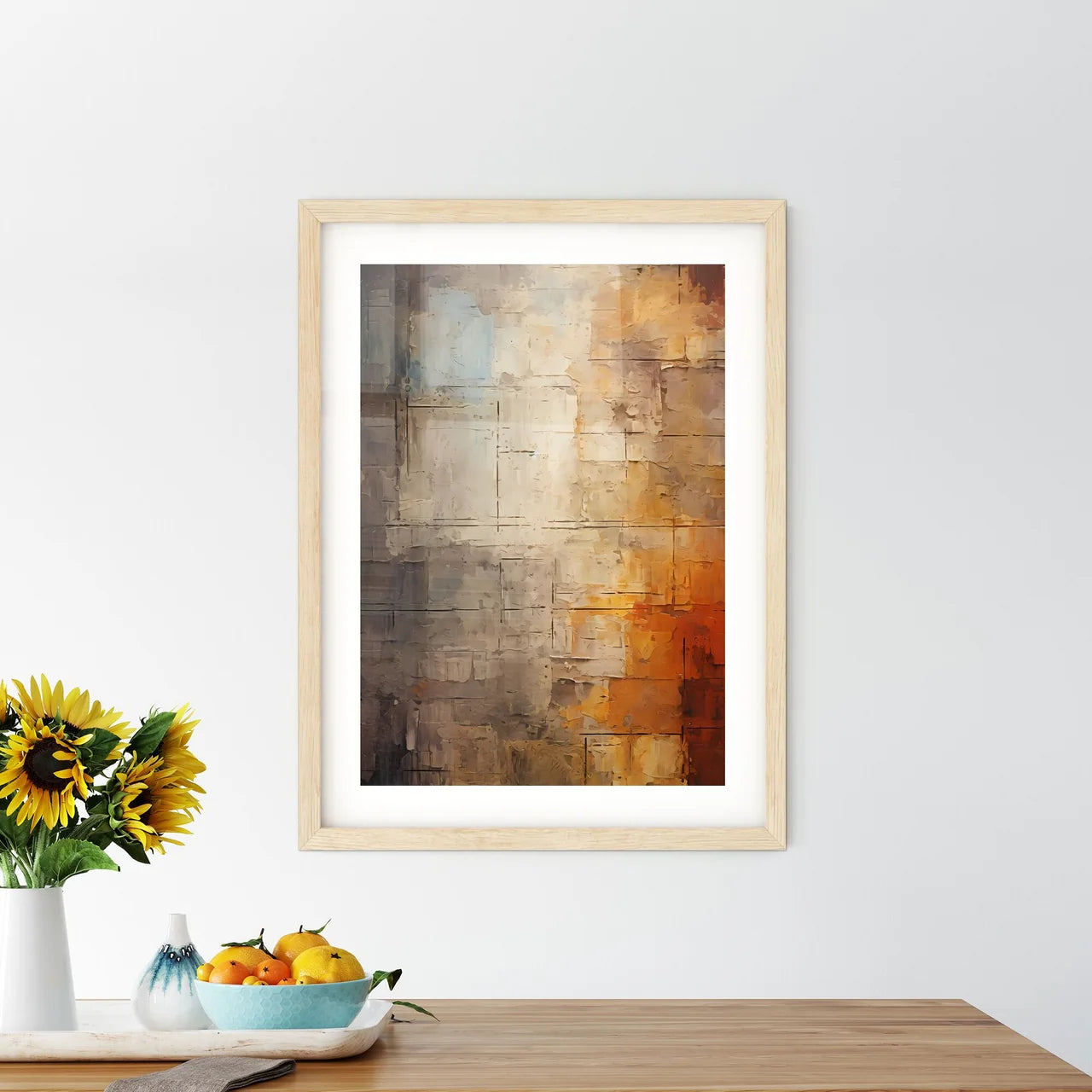 Aged Masonry Texture Wall Grunge Old Archite Framed Print