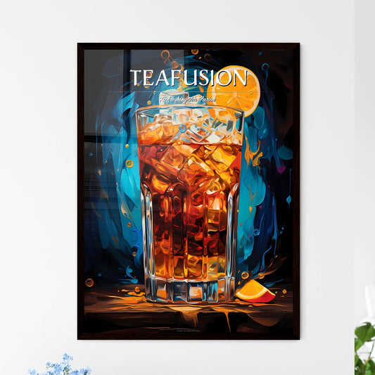 Americano Cocktail - A Glass Of Ice Tea With - Framed Art Print