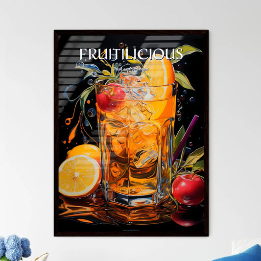 Apple Chai Gin And Tonic  - A Glass Of Ice T - Framed Art Print