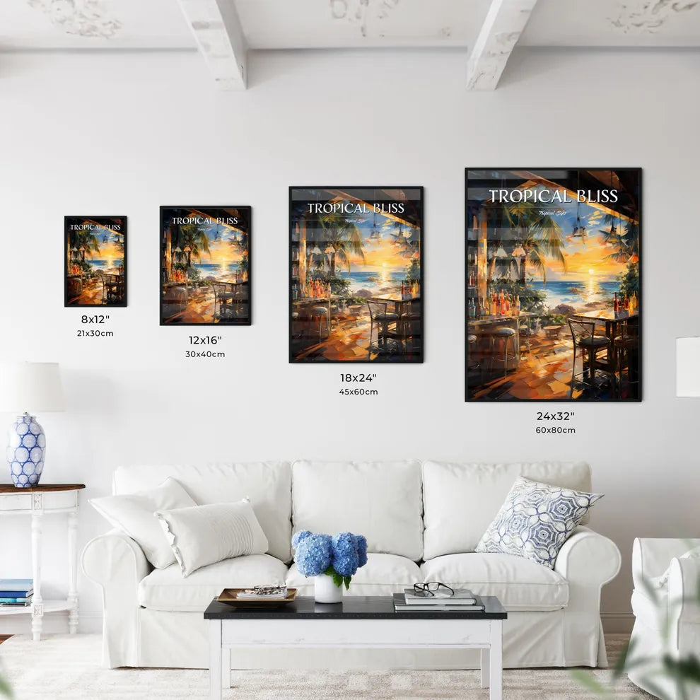 Art Summer Tropical Beach Wine Bar - A Bar W - Kitchen Hangings