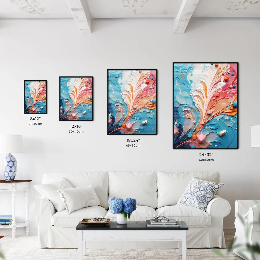 Background With Oil Ink Drops - A Colorful P - Kitchen Hangings