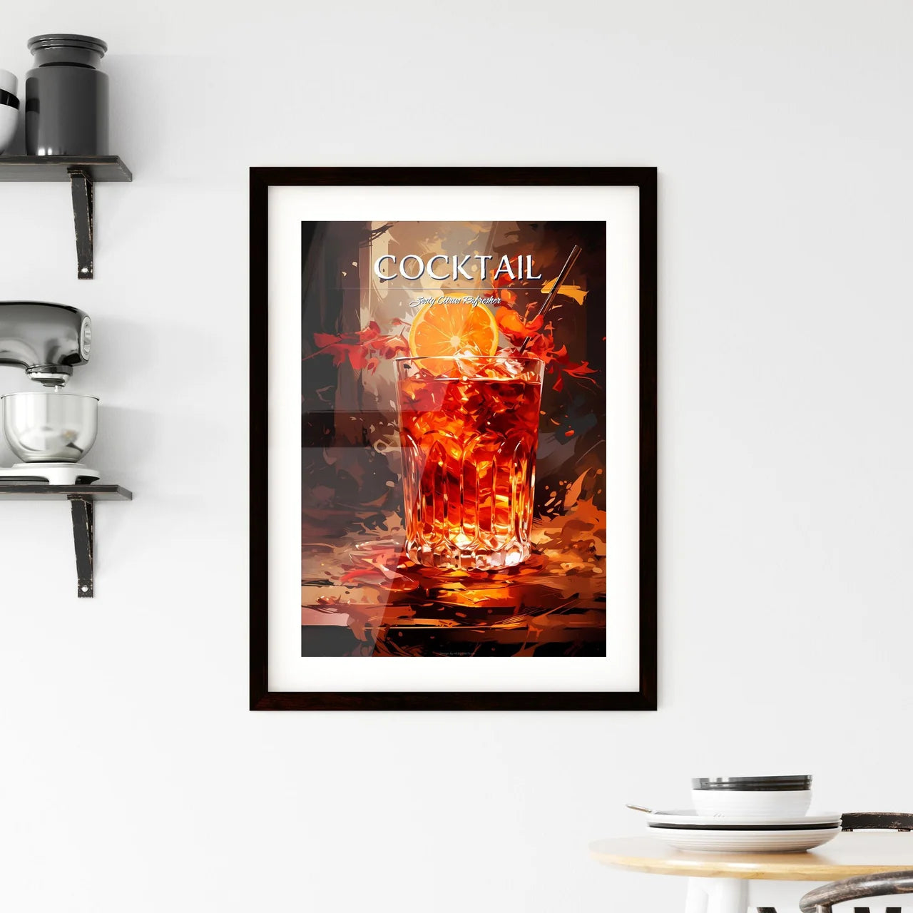 Blood And Sand Cocktail - A Glass Of Liquid  Framed Print