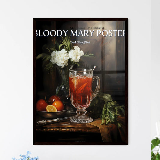 Bloody Mary Cocktail - A Glass Of Liquid And - Framed Art Print